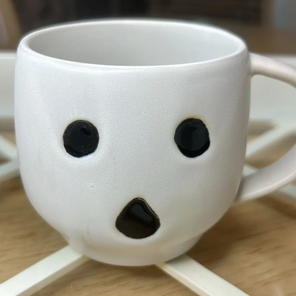 Pottery Barn Ghost Mug (2)